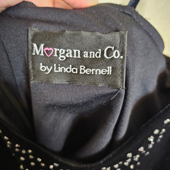 Vintage 90s Y2K Black Velvet Maxi Slip Dress Evening Gown Formal Silver glitter - Picture 7 of 10